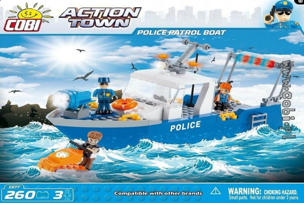 Конструктор COBI Police Patrol Boat - COBI-1577