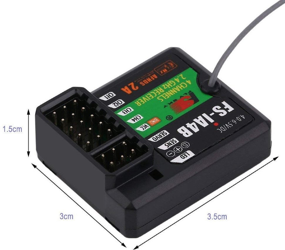 Приемник FlySky iA4B (4 канала) 2.4 гГц - FS-iA4B