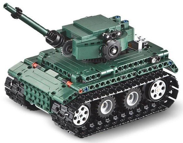 Конструктор Double E Cada Technics, Танк Tiger 1, 313 деталей, пульт управления - C51018W