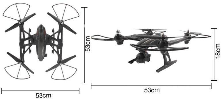 Радиоуправляемый квадрокоптер Jin Xin Da Pioneer Knight 2MP RTF 2.4G - JXD-507V