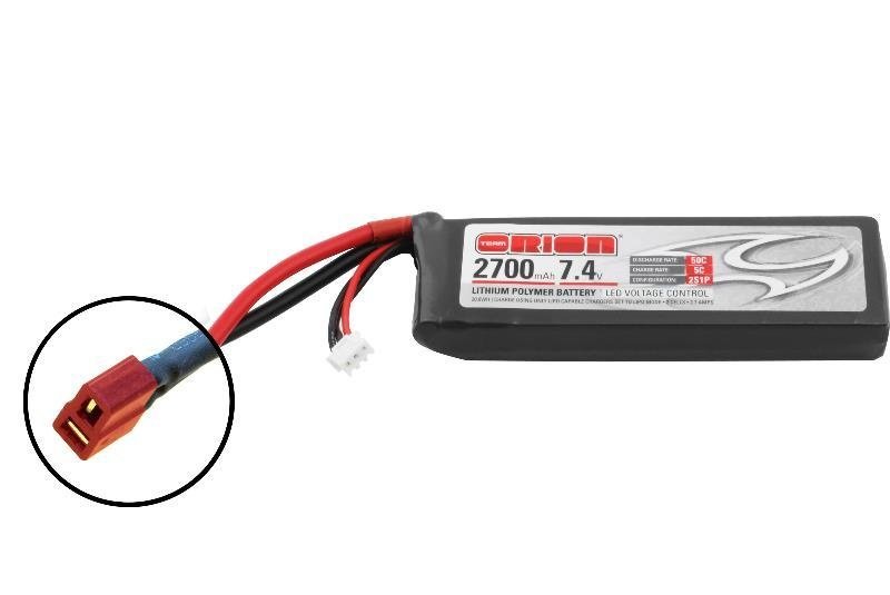Li-Po 7,4В(2S) 2700mah 50C SoftCase Deans plug with LED charge status