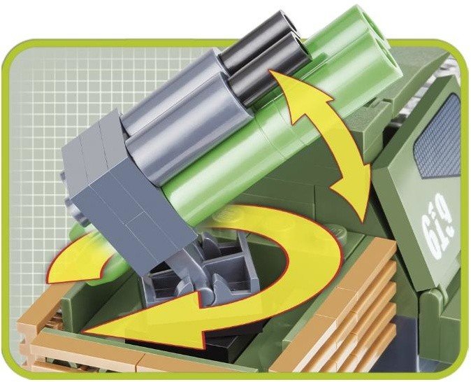 Конструктор COBI Армейский пикап Armored Pickup Truck 4WD - COBI-2160