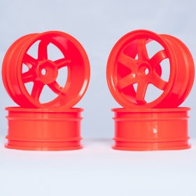 Комплект дисков (4шт.), 6 спиц, оранжевые