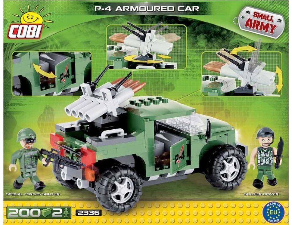 Конструктор COBI Военный джип P-4 Armoured Car - COBI-2336