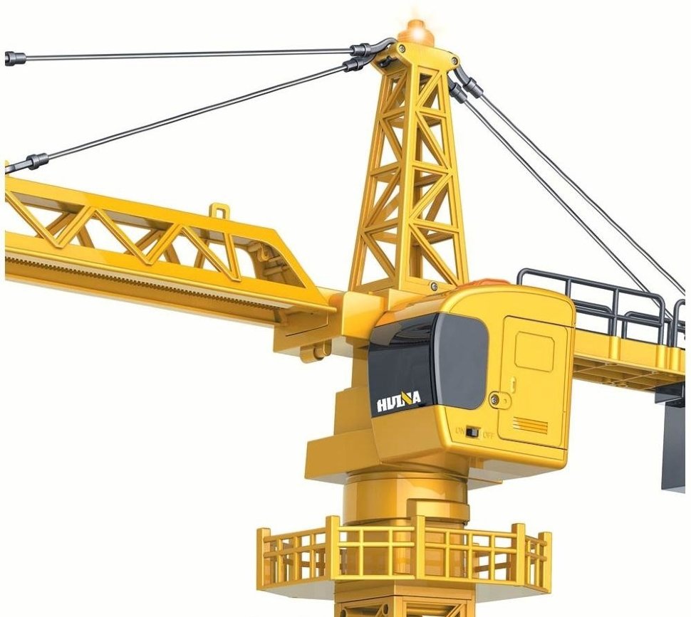 Радиоуправляемый башенный кран HUI NA TOYS масштаб 1:14 2.4G - HN1585