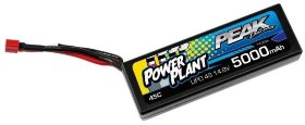 Аккумулятор Peak Racing Power Plant Lipo 5000 14.8V 45C (Black case, Deans Plug) 12AWG - PEK00555
